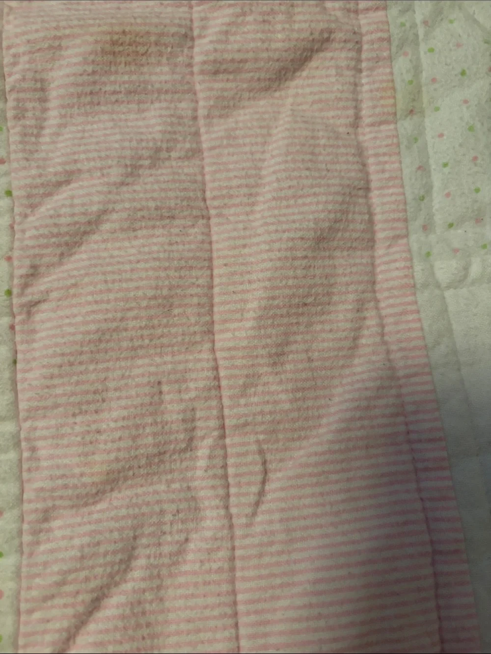 Pink and white Teddy Bear Quilt